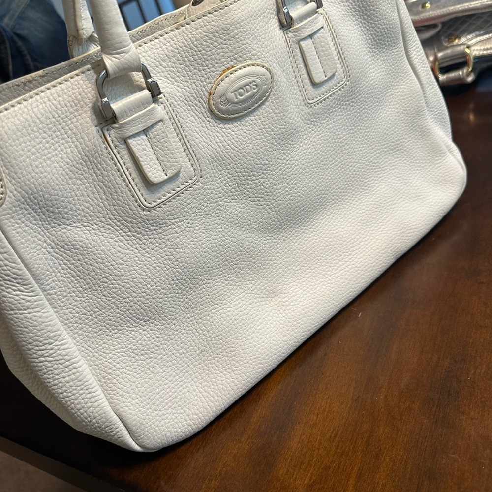 White Leather Purse - Picture 8 of 8